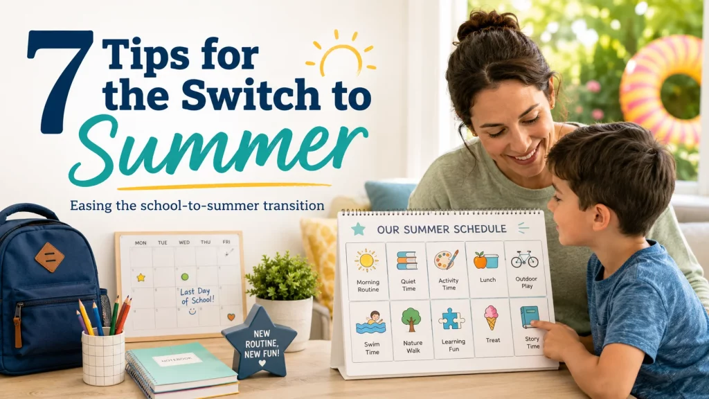 7 tips to ease the school-to-summer transition